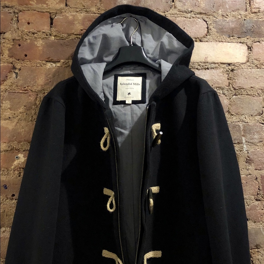Splendid Mills Men’s Duffle Coat with Hood